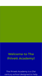 Mobile Screenshot of privettacademy.org